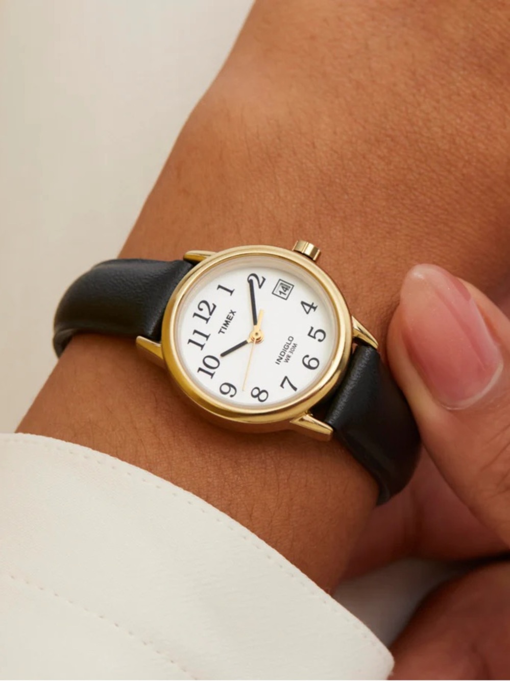 Timex indiglo watch vintage black & gold